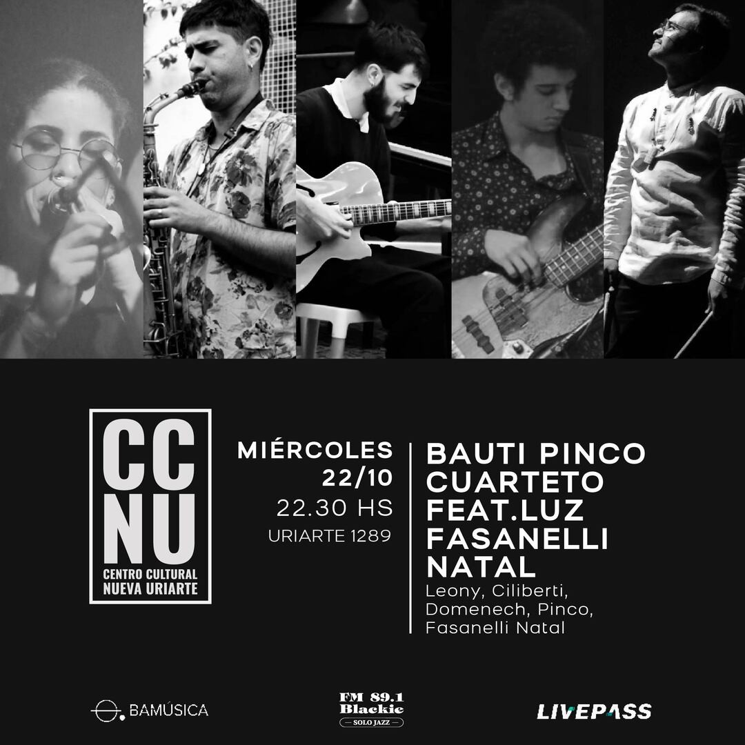 Bauti Pinco cuarteto feat.Luz Fasanelli Natal en CCNU