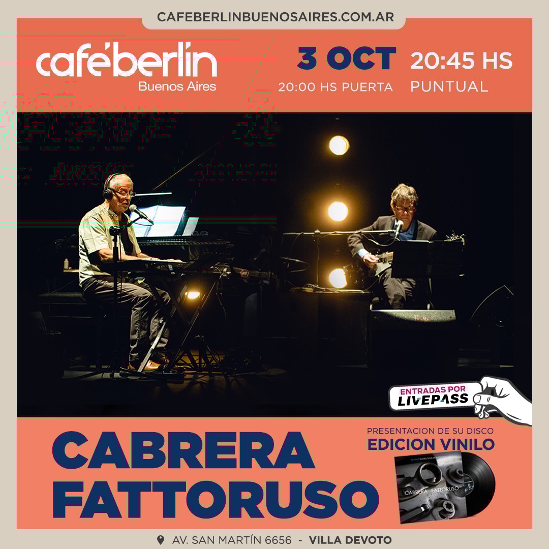 Cabrera - Fattoruso en Café Berlín