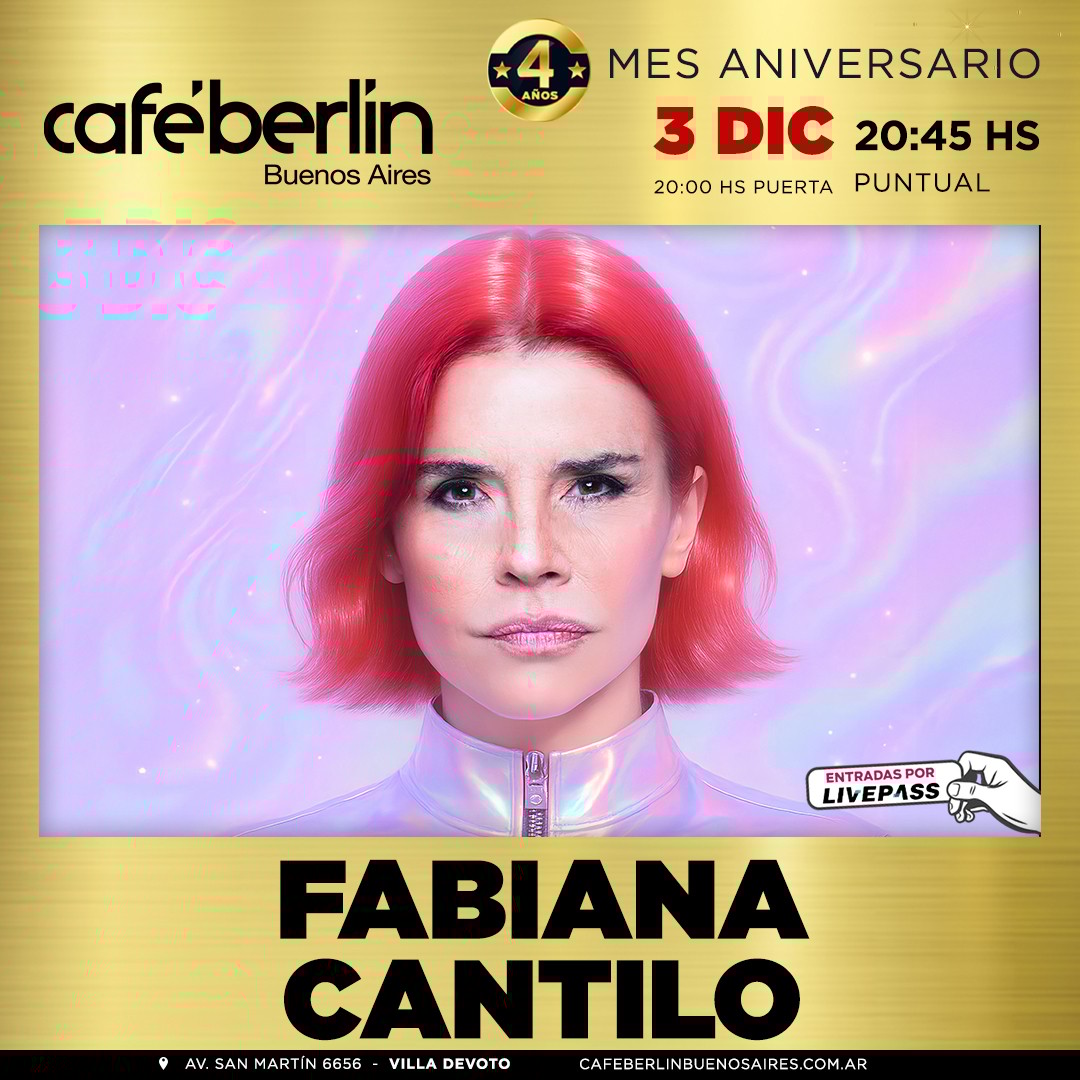 Fabiana Cantilo en Café Berlín