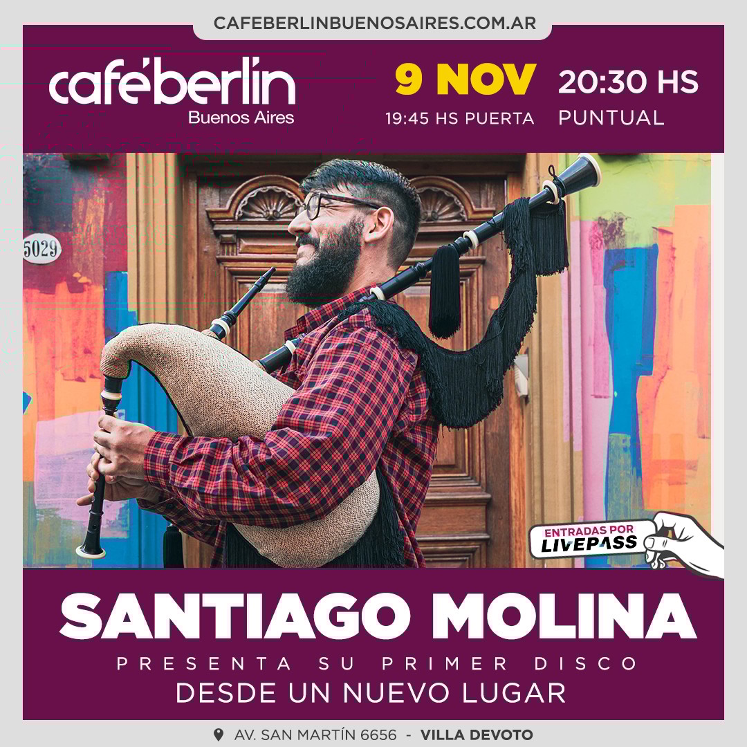 Santiago Molina en Café Berlín
