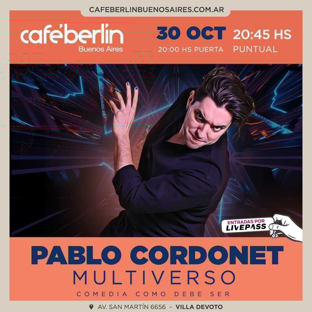 Pablo Cordonet - Multiverso en Café Berlín