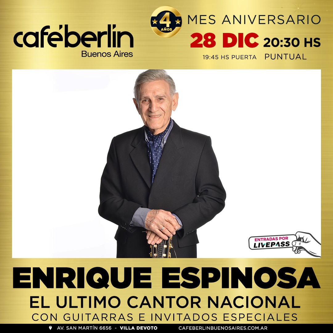 Enrique Espinosa en Café Berlín