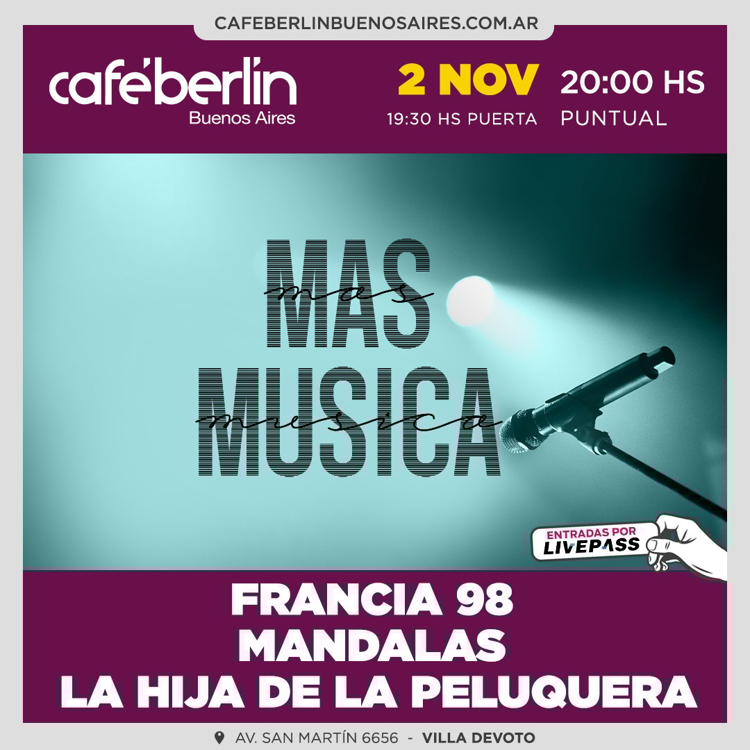 Más Música en Café Berlín