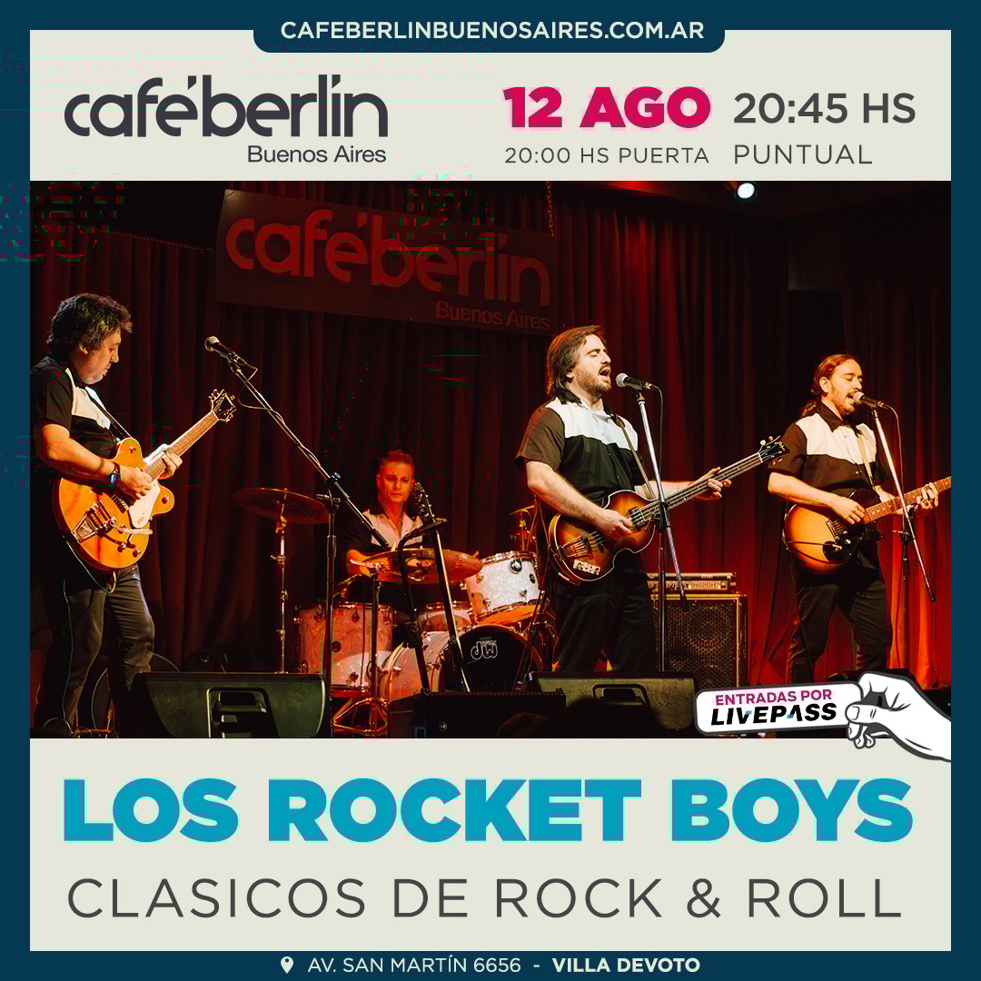 Los Rocket Boys en Café Berlín