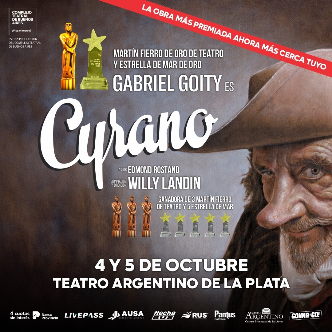 CYRANO en la Sala Ginastera - Teatro Argentino La Plata