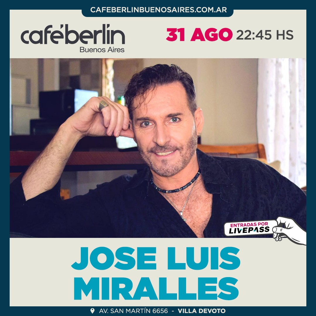 José Luis Miralles en Café Berlín