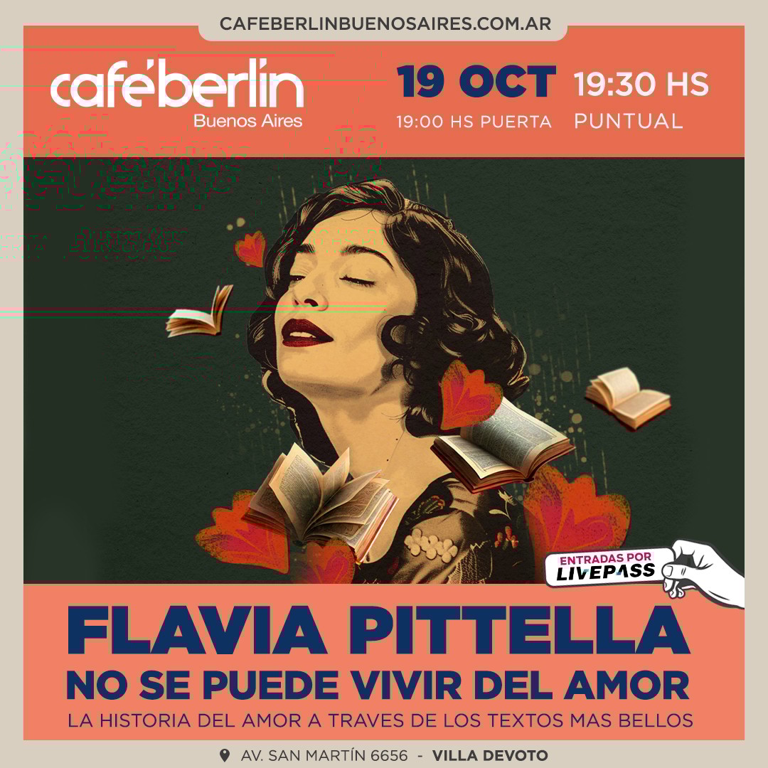Flavia Pittella en Café Berlín