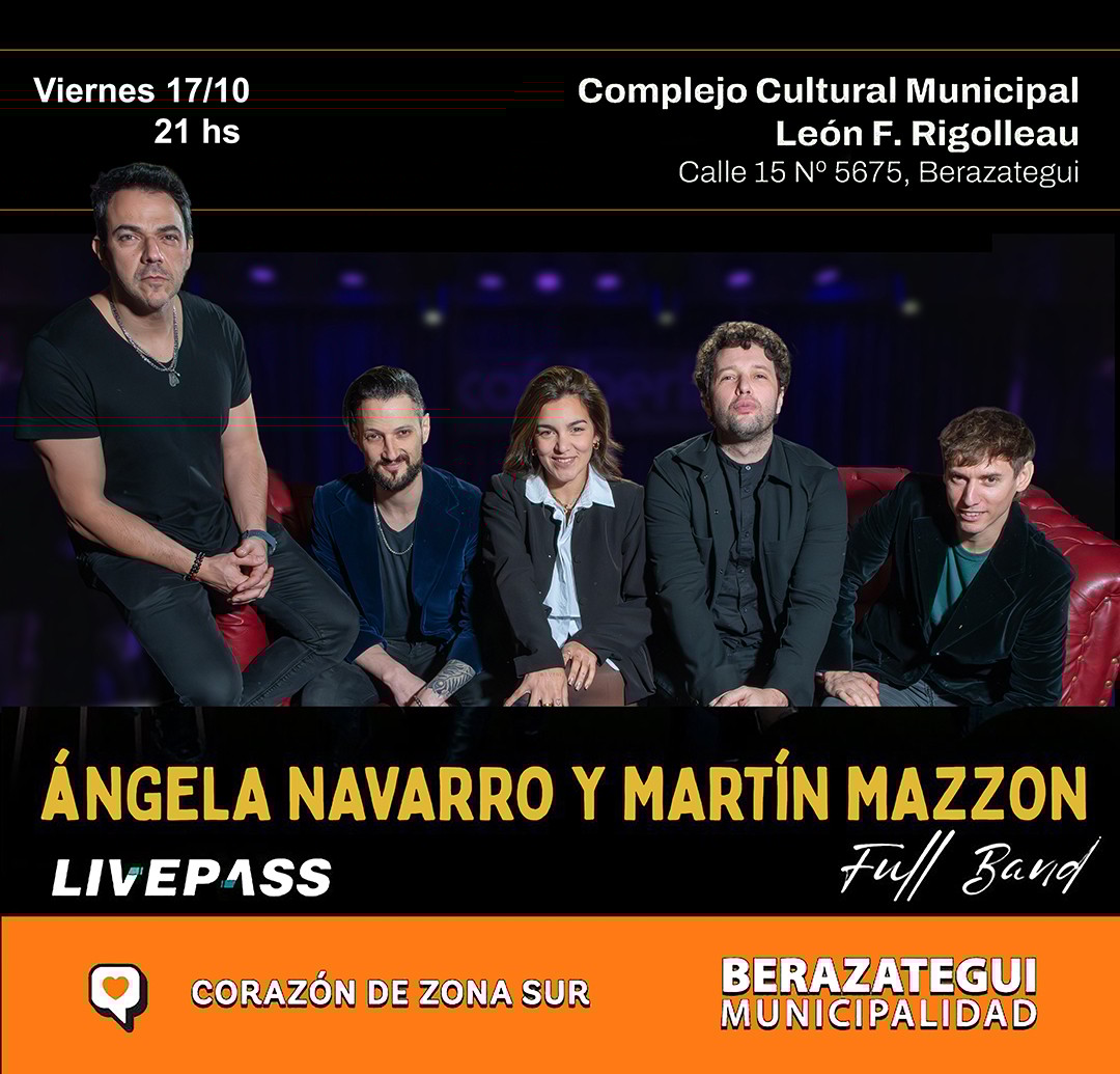 Ángela Navarro y Martín Mazzon Full band en Complejo Cultural Municipal "León F. Rigolleau"