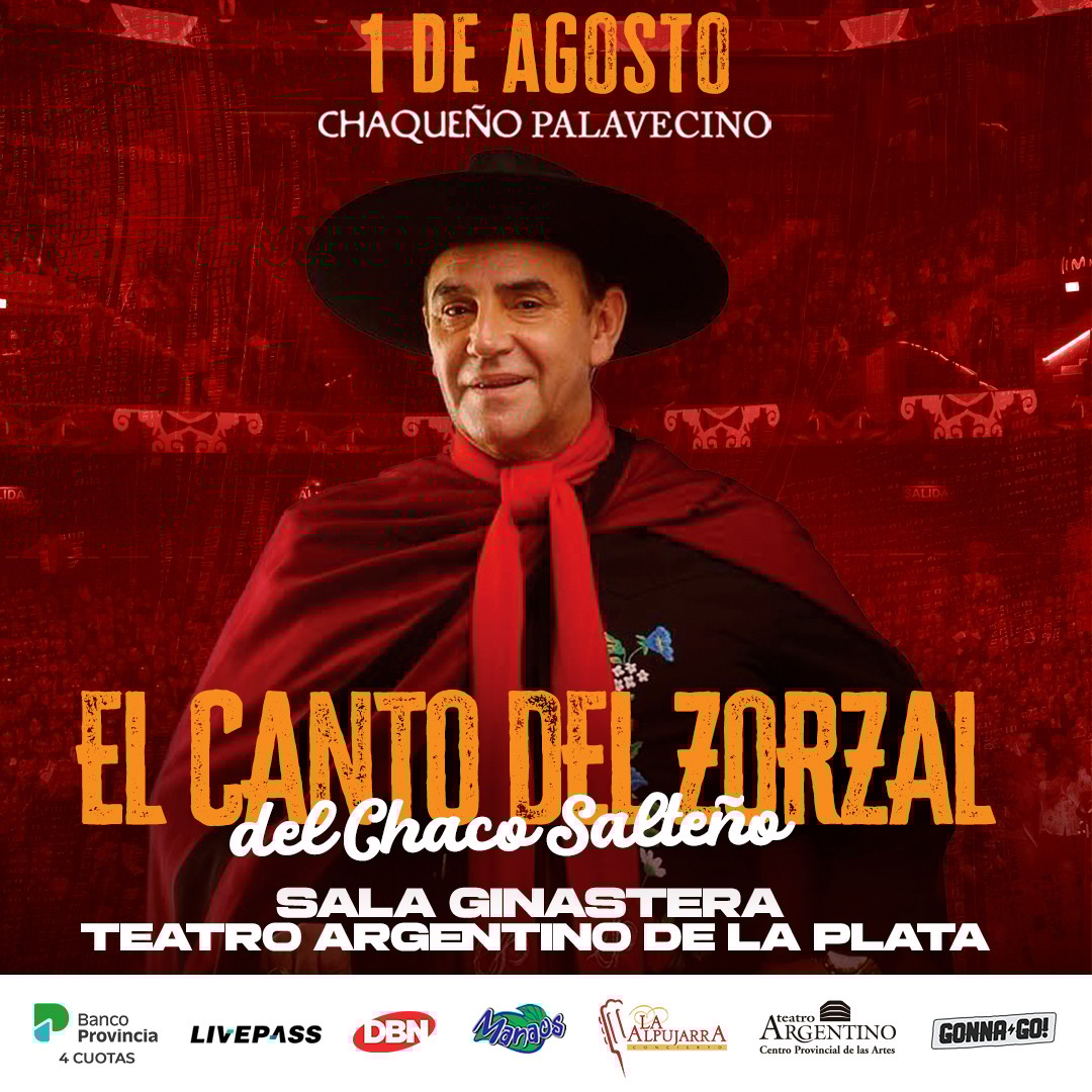 EL CHAQUEÑO PALAVECINO en la Sala Ginastera - Teatro Argentino La Plata