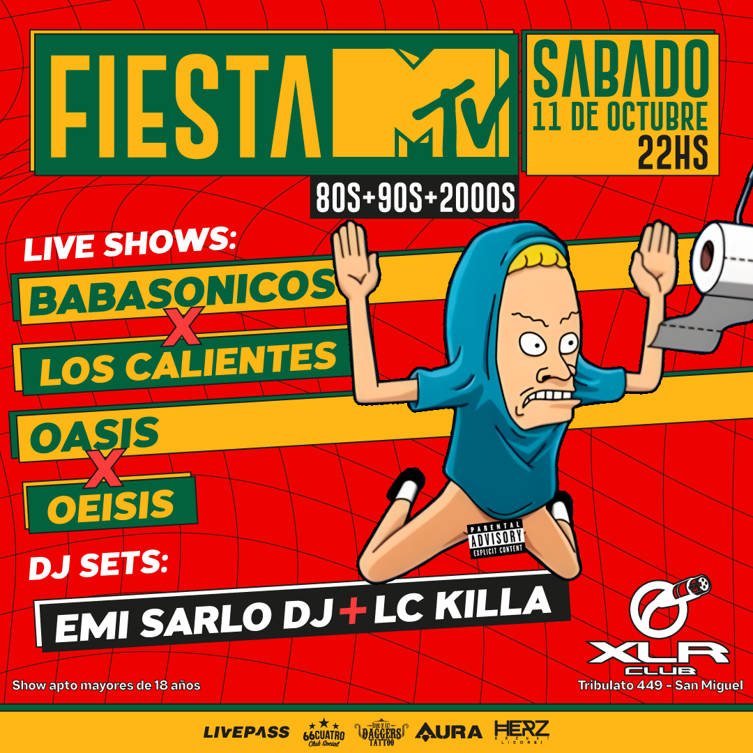 FIESTA MTV 80' 90' 00' en San Miguel