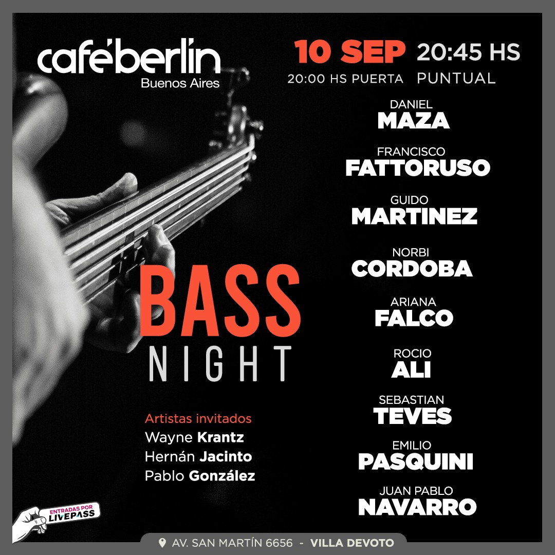 Bass Night en Café Berlín