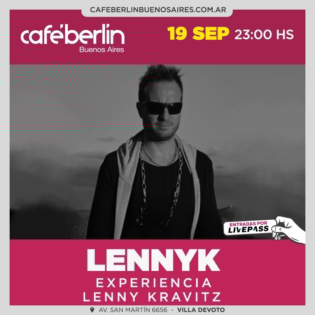 LennyK- Experiencia Lenny Kravitz en Café Berlín