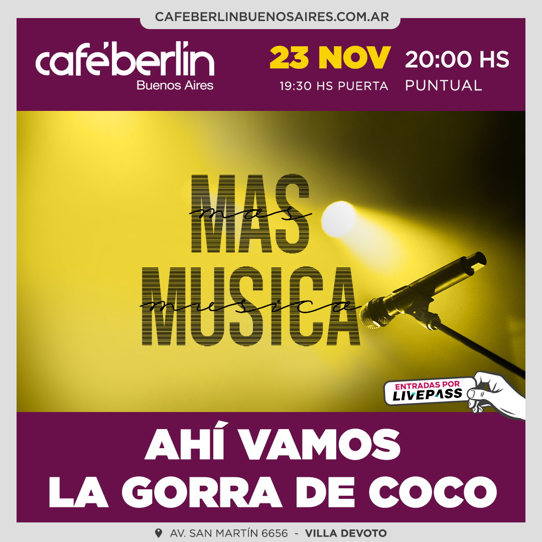 Más Música en Café Berlín