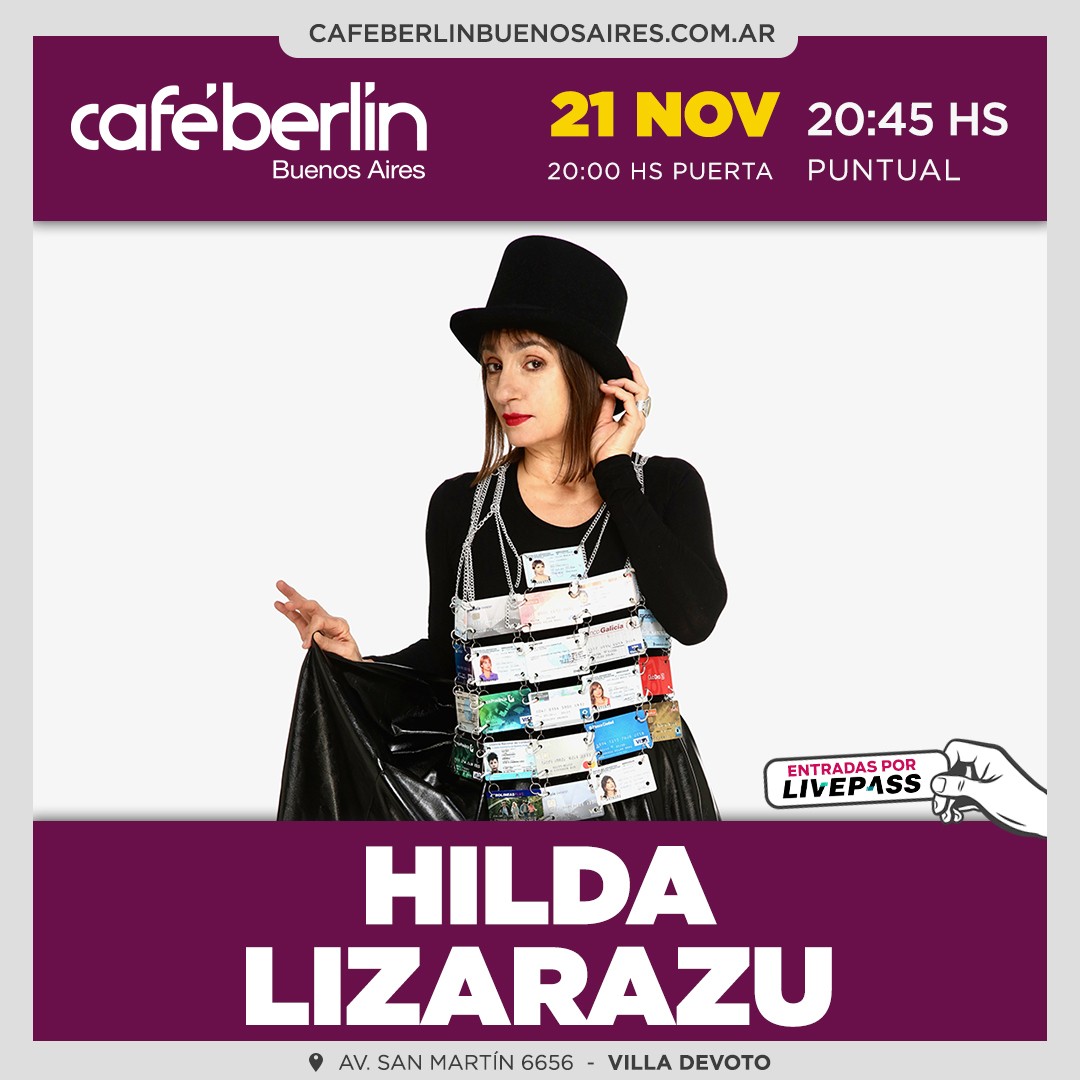 Hilda Lizarazu en Café Berlín