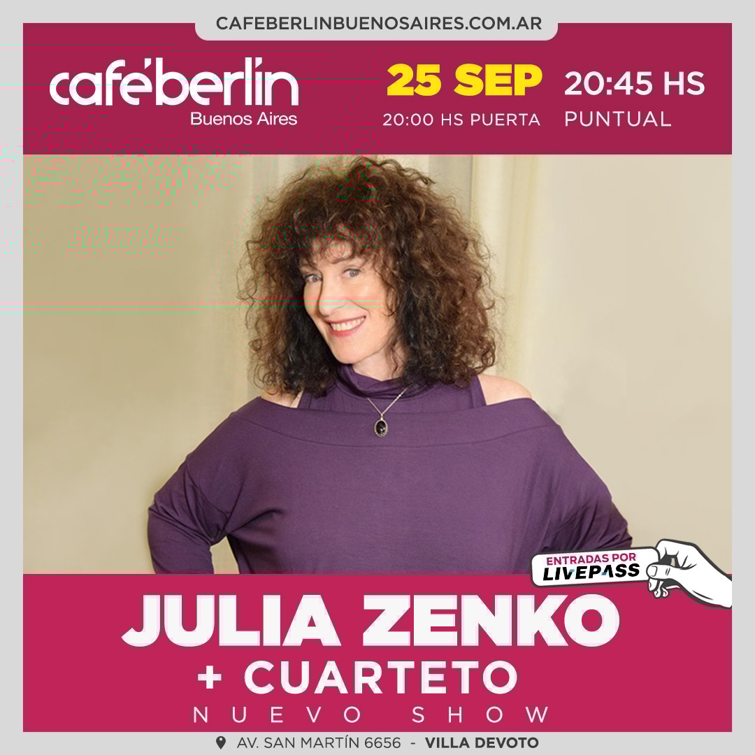 Julia Zenko en Café Berlín