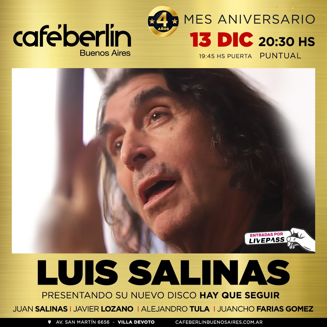 Luis Salinas en Café Berlín