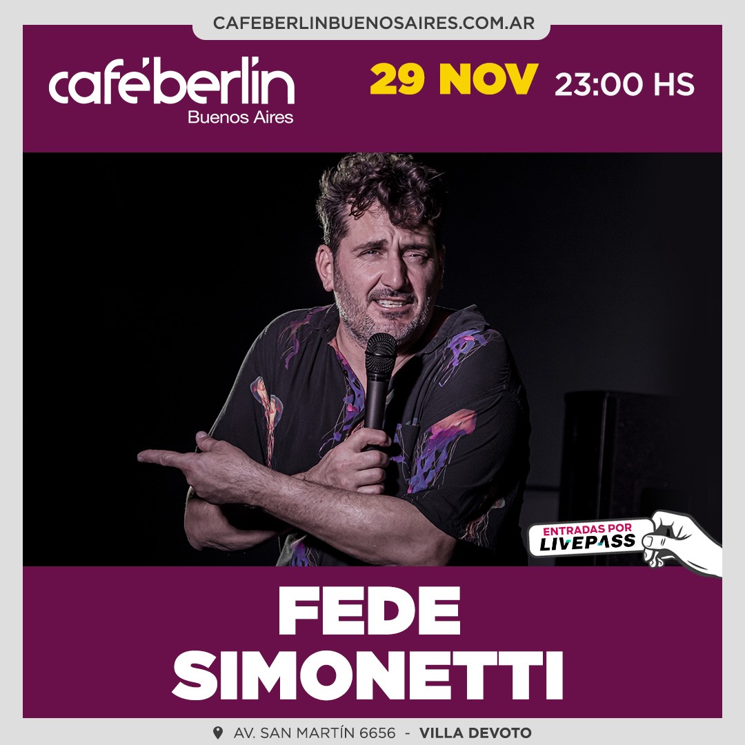 Fede Simonetti en Café Berlín