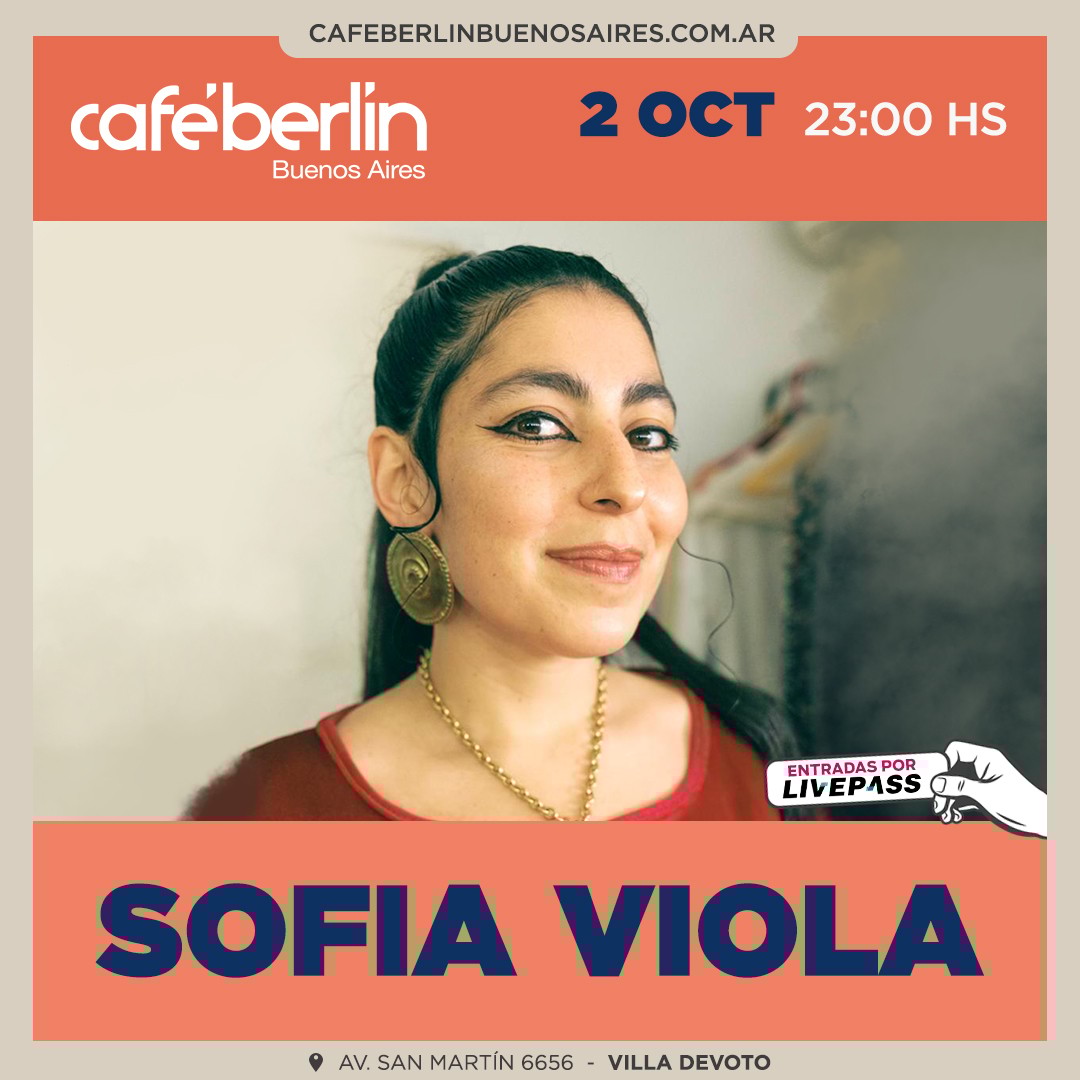 Sofía Viola en Café Berlín