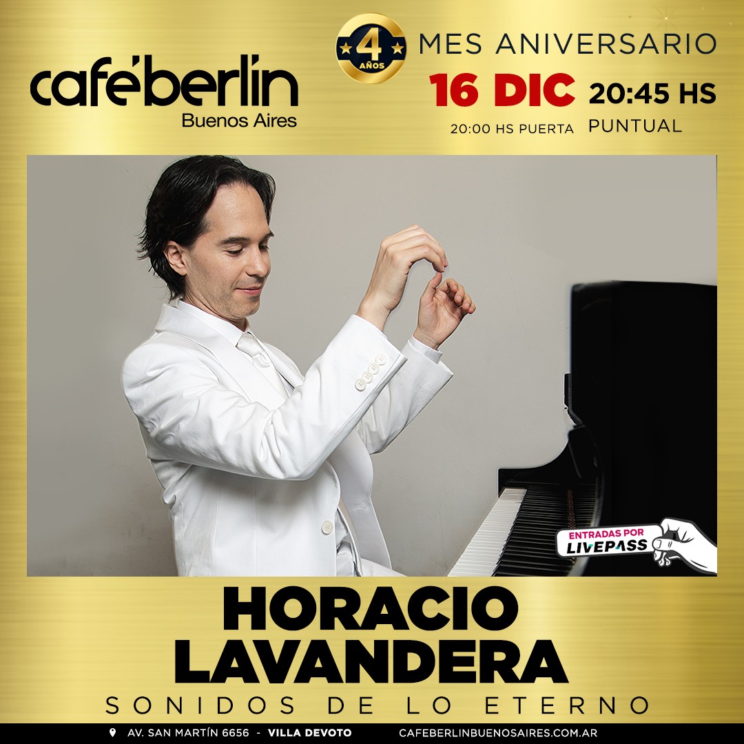 Horacio Lavandera en Café Berlín