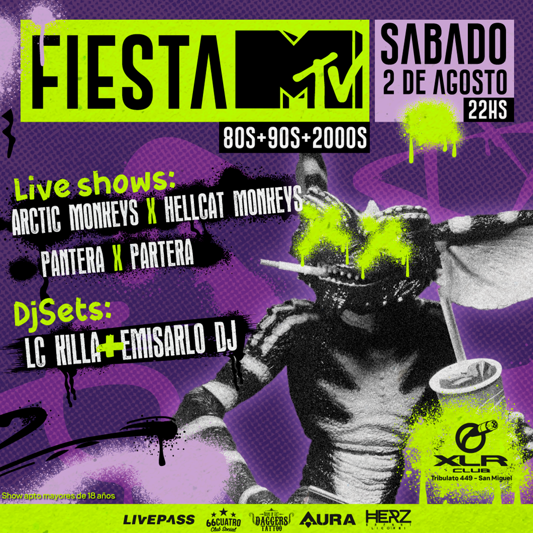 FIESTA MTV 80' 90' 00' en San Miguel