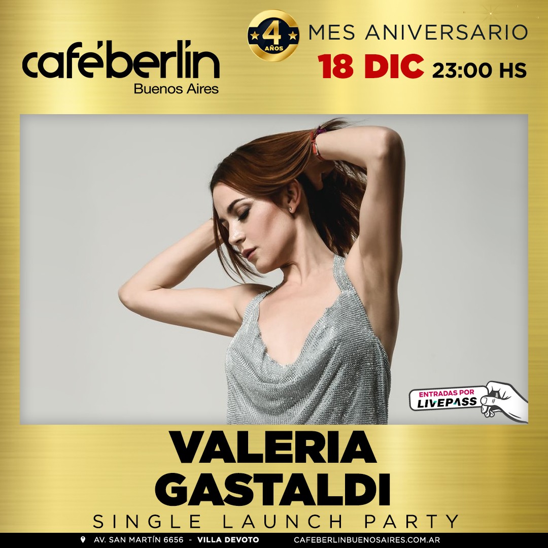 Valeria Gastaldi en Café Berlín