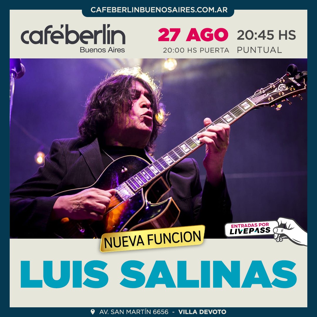 Luis Salinas en Café Berlín