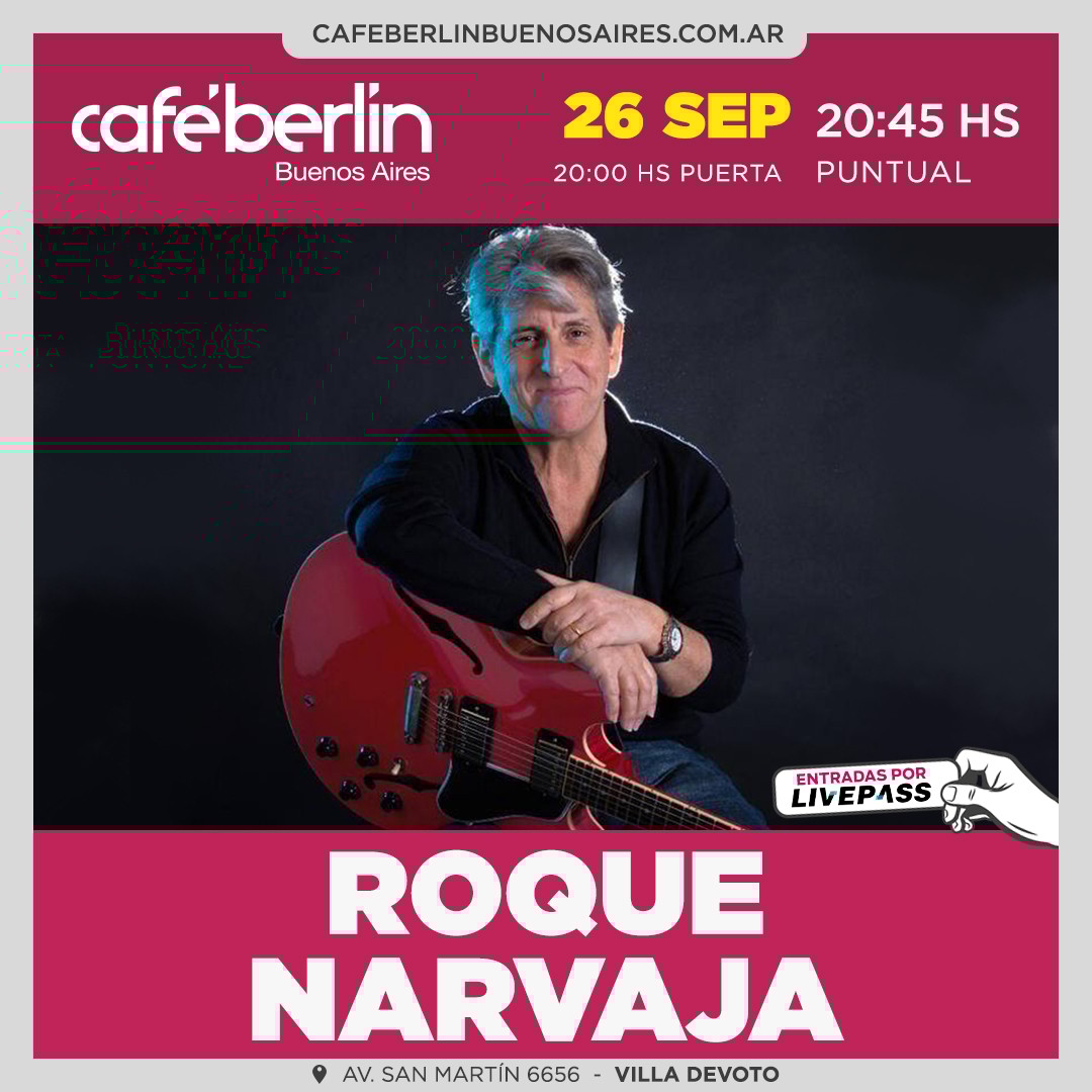 Roque Narvaja en Café Berlín