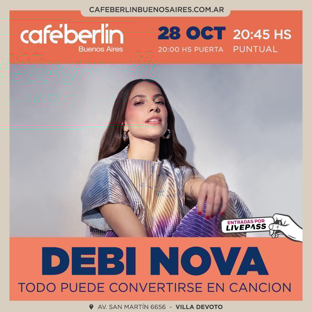 Debi Nova en Café Berlín