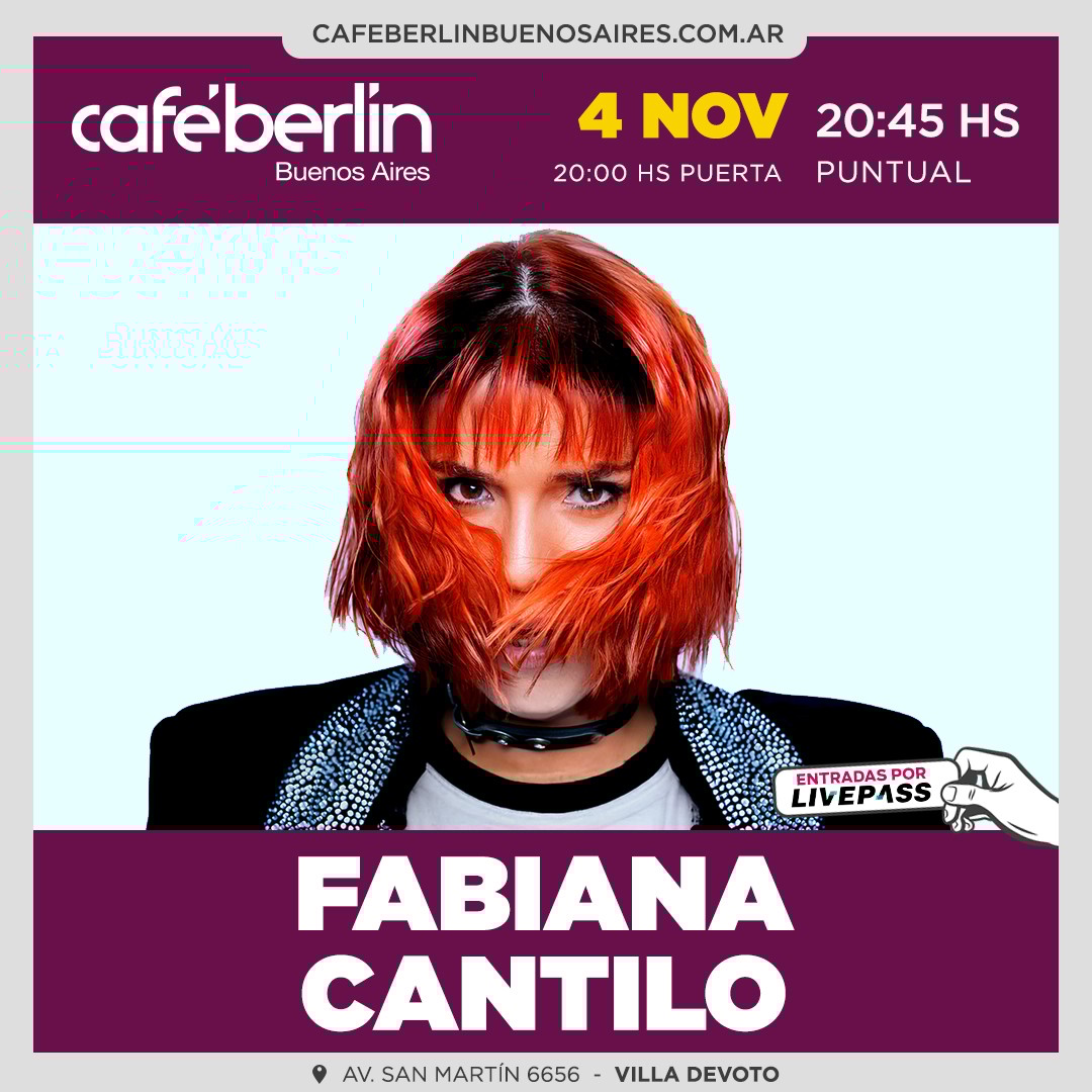 Fabiana Cantilo en Café Berlín